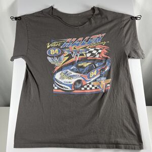 Van Halen Racing Brown Graphic T Shirt Mens Size L Brown Nascar Rock 80s